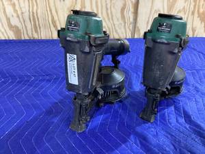 lot 047 image: Masterforce 15° Coil Roofing Nailers (Model #208-5011)  Set of Two