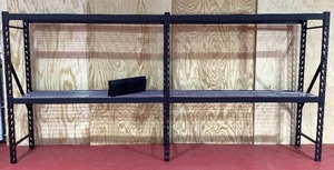 lot 012 image: Heavy-Duty Steel Shelving Unit (Pallet Racking Style) 6H x 12-7W x 24D