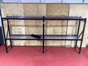 lot 013 image: Heavy-Duty Steel Shelving Unit (Pallet Racking Style) 6H x 12-7W x 24D