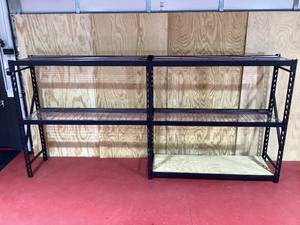 lot 014 image: Heavy-Duty Steel Shelving Unit (Pallet Racking Style) 6H x 12-7W x 24D