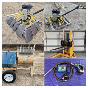 lot 0007 image: Concrete Tools & Lifting Equipment