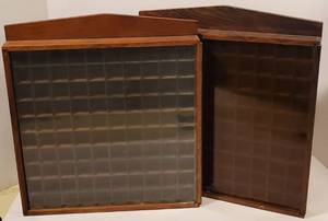 lot 19 image: Two Thimble Display Cabinets (LOT 1 of 3)