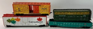 lot 73 image: LOT of Four Model Train Cars - Great Northern, Canadiana and More