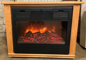 lot 77 image: Heat Surge Electric Fireplace with Heat