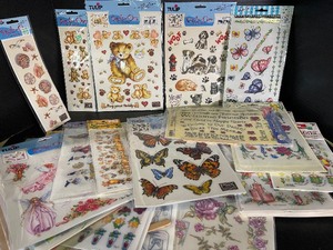 lot 94 image: Large LOT of Rub On Transfers NEW
