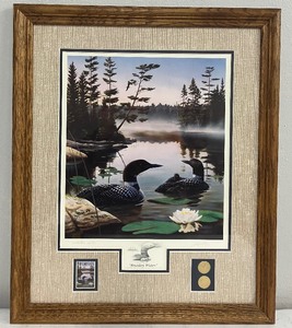 lot 161 image: Boundary Waters Signed Limited Edition Print by Leo Stans