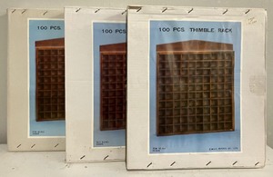 lot 174 image: Lot of 3 New in Box Thimble Display Racks 14 x 17