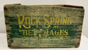 lot 179 image: Vintage Rock Spring Beverages Crate