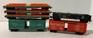 lot 192 image: Six Vintage Model Railroad Cars - Pennsylvania 357621 and 5 other cars