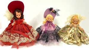 lot 47 image: December Girl and Sundays Child Storybook Dolls by NancyAnn