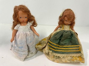 lot 48 image: Vintage Bisque Storybook Dolls by Nancy Ann Jennie