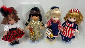 lot 73 image: Precious Moments Children of the World Italy, Pocahontas Patriotic American Girls