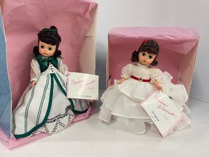 lot 5 image: Madame Alexander Gone with the Wind Scarlett Series Scarlett with Organdy Dress 1995 and 1993 Scarlett
