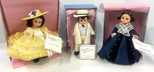 lot 123 image: Gone with the Wind Madame Alexander Dolls Scarlett OHara and Rhett (1993) and Mr. OHara 1992