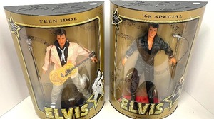 lot 14 image: Hasbro 1993 Elvis Presley Collectors Dolls Lot of 2 in New in Boxes