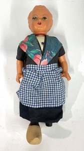 lot 147 image: Antique Dutch Doll 1950s Bisque Biskoloid Celluoid 17 Mechanical