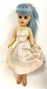 lot 156 image: Vintage 1950s Blue Hair Fashion Doll 14 Unmarked
