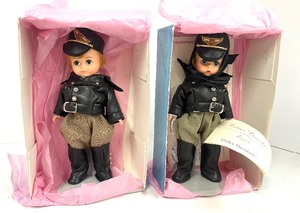lot 162 image: Madame Alexander Harley Davidson Dolls Billy and Wendy Legends Collection