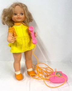 lot 175 image: Vintage 1970s Hi Dottie Doll original clothing and phone-untested