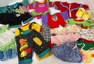 lot 41 image: Large Lot of 1980s Cabbage Patch Kid Dolls Clothing CBK, Neon, Checkered ETC