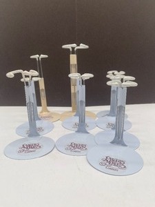 lot 180 image: Lot of 10 Precious Moments Doll Stands