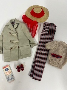 lot 181 image: Vintage Mattel Barbie Open Road Outfit #958 61-62 Complete