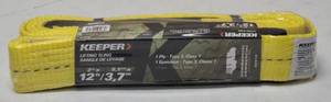 lot 26 image: Keeper  NEW  2 in. x 12 ft. 1 Ply - Type 3, Class 7 - Commercial Lift Sling