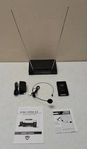 lot 42 image: Nady Systems Inc.   NEW  (1) Encore II VHF Wireless Receiver (1) VHF Wireless Transmitter (1) HM - 3 Headmic (1) Nady ACDC Adaptor