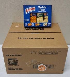 lot 55 image: Snyders - Lance  Variety Pack Sandwich Crackers - 1 Case