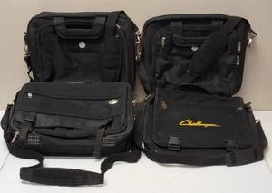 lot 70 image: Deluxe organizer Messenger Bags - (1) Northwest Expandable Messenger Bag & (1) American Tourister Messenger Bag (2) Dell Nylon Notebook Carrying Case Bag
