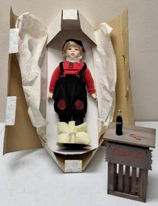 lot 79 image: Franklin Heirloom - Billy Coca-Cola Stand, a Bottle of Coke & Bottle Opener - Coca-Cola series