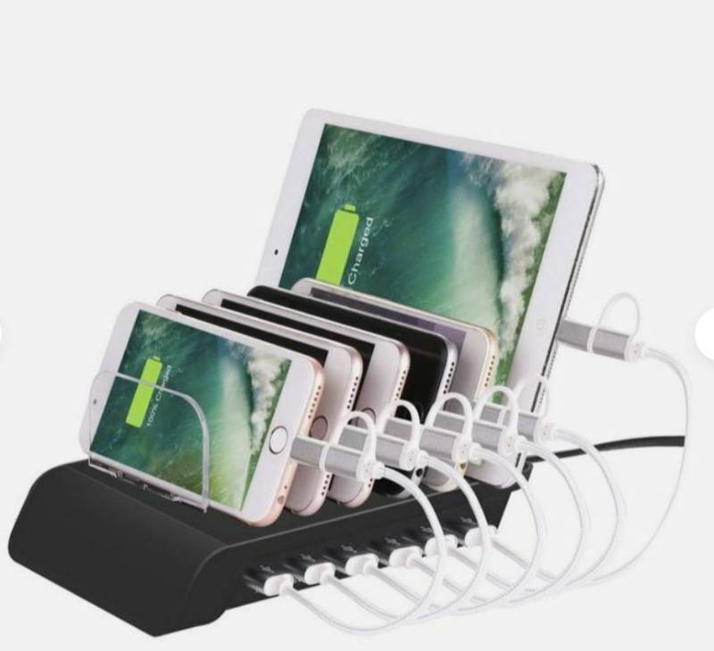lot 927 image: Wasserstein 6 Port USB Charging Station Dock