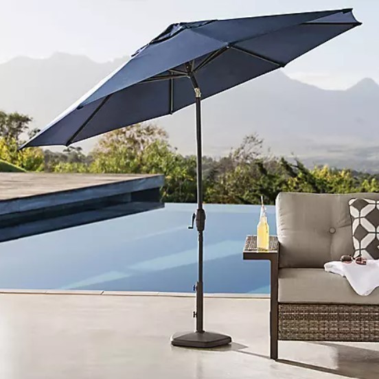 lot 149 image: NEW Members Mark Premium 10 Sunbrella Market Umbrellas - Indigo