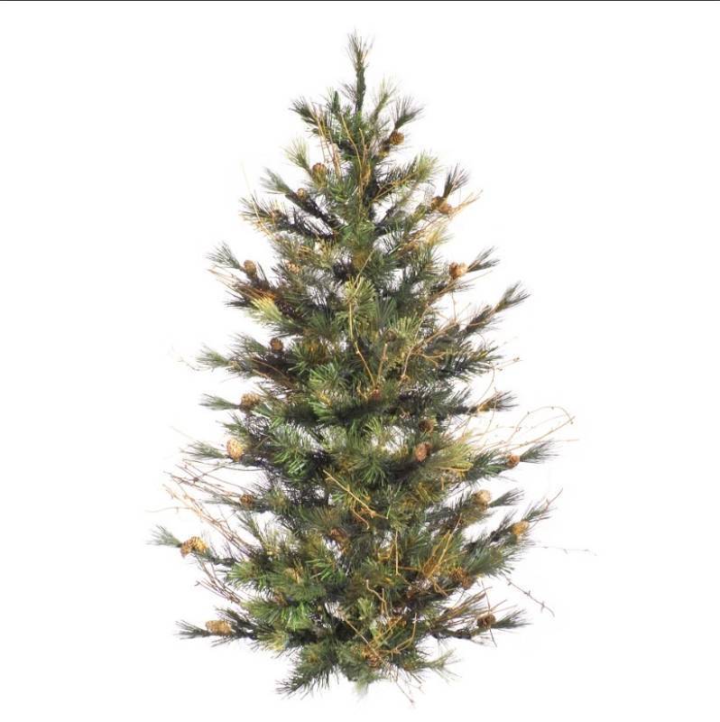 lot 175 image: Vickerman A801892 3 Mixed Country Pine Artificial Christmas Wall Tree Unlit