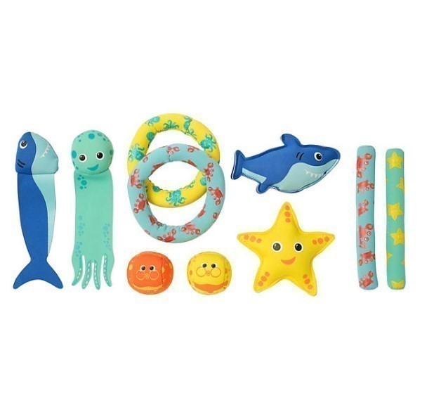 lot 401 image: NEW Coconut Grove Dive & Play Pack, Reef Gang, Set of 10