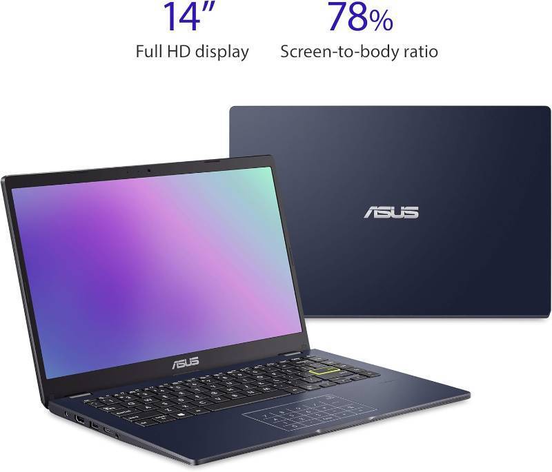 lot 226 image: ASUS Laptop L410 Ultra Thin Laptop, 14 FHD -Display, Intel Celeron N4020 -Processor, 4GB -RAM, 128GB Storage, NumberPad, Windows 10 Home, Star Black, L410MA-DS21