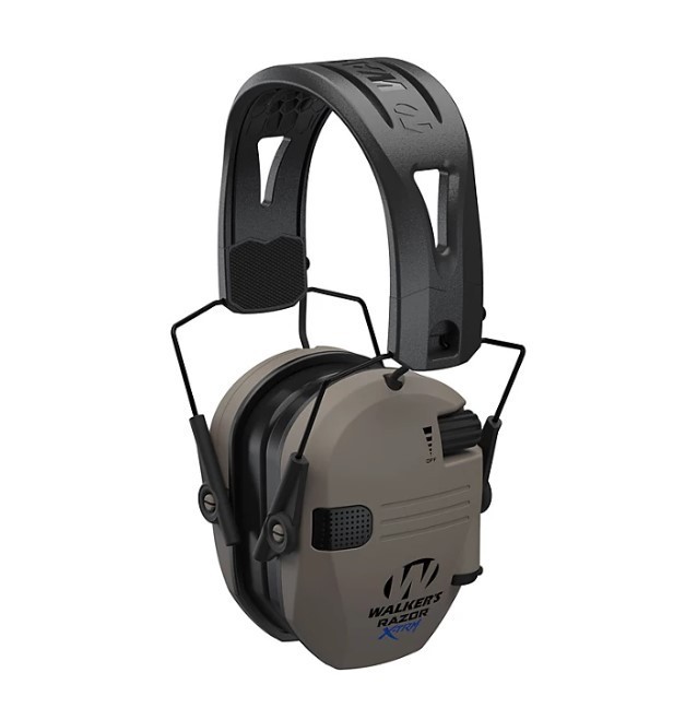 lot 287 image: NEW Walkers Razor X-TRM Tacti-Grip Electronic Ear Muff - Flat Dark Earth