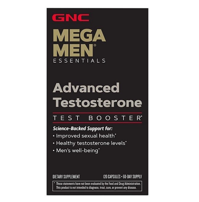 lot 131 image: NEW GNC Mega Men Advanced Mens Testosterone - Test Booster, 120 ct.