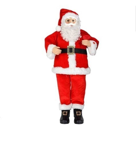 lot 280 image: NEW Celebrations RedWhite Animated Santa Indoor Christmas Decor 36 in.
