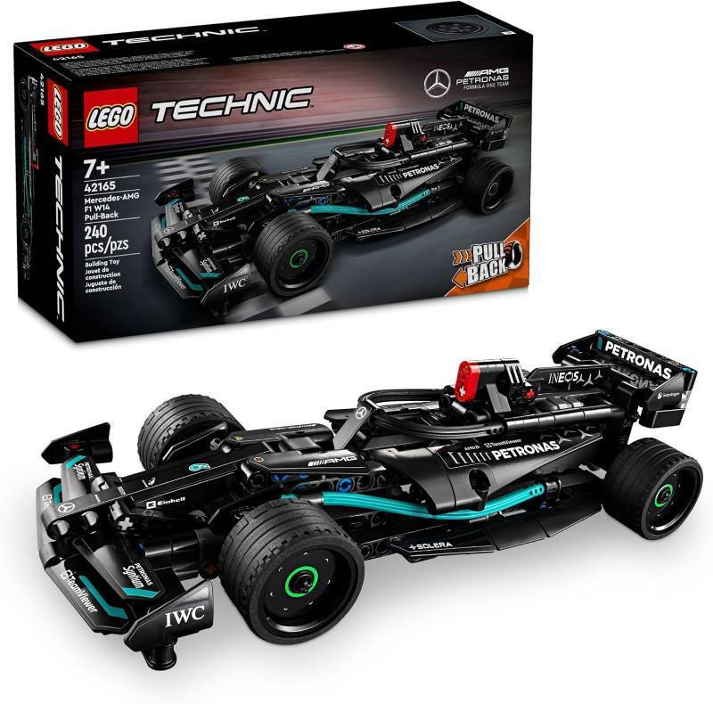 lot 297 image: NEW LEGO Technic Mercedes-AMG F1 W14 E Performance Pull-Back Car Toy, Ages 7 and Up, 42165