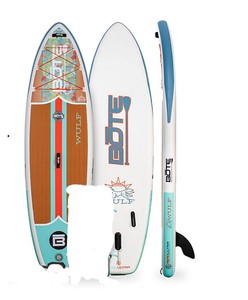 lot 92 image: BOTE WULF Aero 104 Native Floral Inflatable Paddle Board - Missing Parts