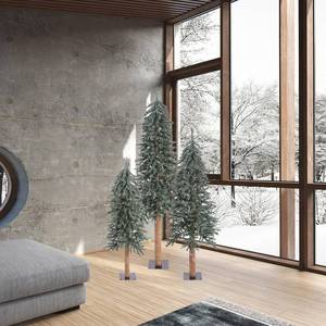 lot 154 image: Vickerman 4 5 6 Natural Bark Alpine Artificial Christmas Tree Set Unlit - Faux Christmas Tree - B907310
