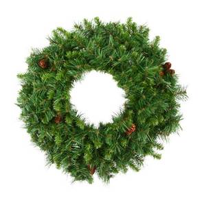 lot 156 image: Vickerman 60 Cheyenne Pine Artificial Christmas Wreath, Unlit - A801060