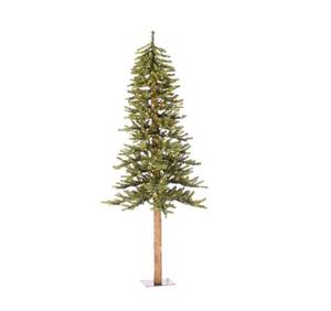 lot 181 image: Vickerman 5 x 28 Pre-Lit Natural Alpine Artificial Christmas Tree with Clear Lights - A805151