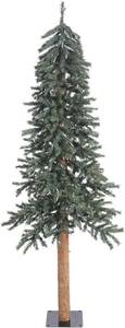 lot 182 image: Vickerman 6x 33 Natural Bark Alpine Unlit Artificial Christmas Tree - 657 Tips - B907360