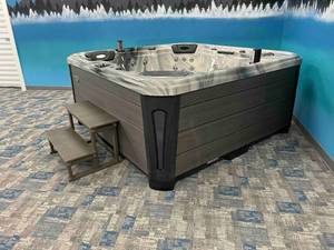 lot 1 image: Brand New Infinity Hot Tub Jacuzzi  Whirlpool NO RESERVE ($100 delivery to many areas in ND, SD, MN)  Over 20K Retail