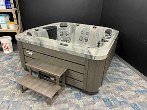 lot 2 image: Brand New Seville Hot Tub Jacuzzi  Whirlpool NO RESERVE ($100 delivery to many areas in ND, SD, MN) Over 16K Retail