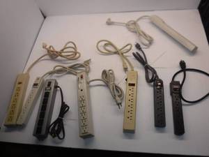 lot 5 image: Assorted Power Strips  Approximately 8 