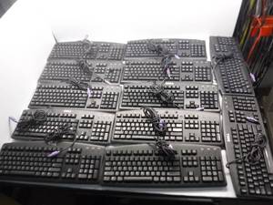 lot 8 image: Dell Black Wired key Boards  Approximately 12 Key Boards 