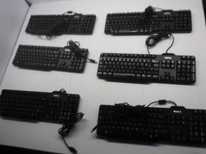lot 9 image: Dell Wired USB Key Boards  Approximately 6 Keyboards 